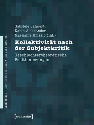 cover image of Kollektivität nach der Subjektkritik